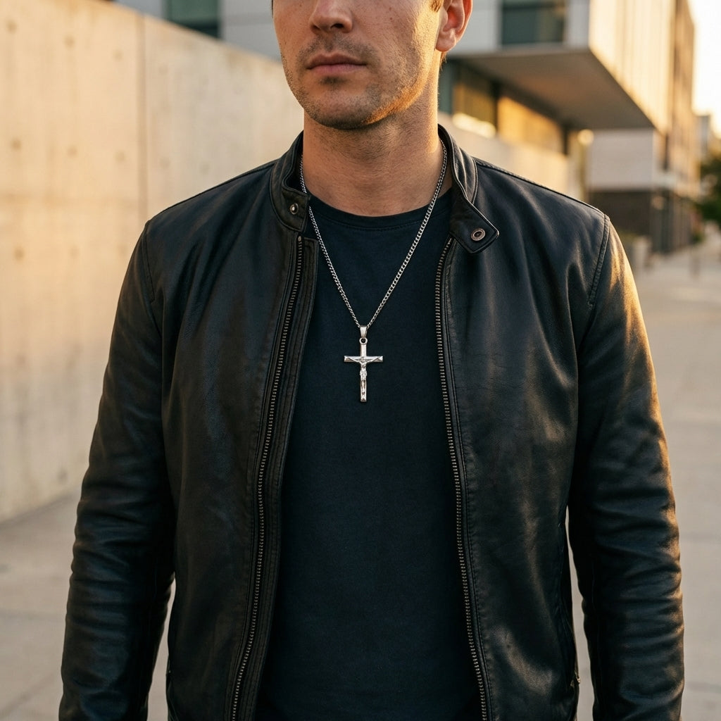 STAVR Urban — Cross Mini Pendant — Silver