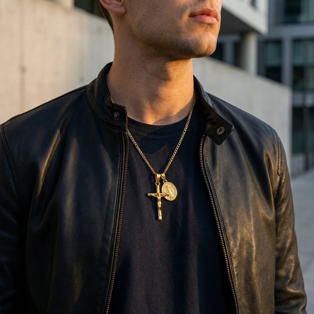 STAVR Urban — Cross & Mary Set — 18K Gold