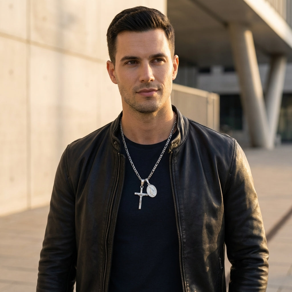 STAVR Urban — Cross & Mary Set — Silver
