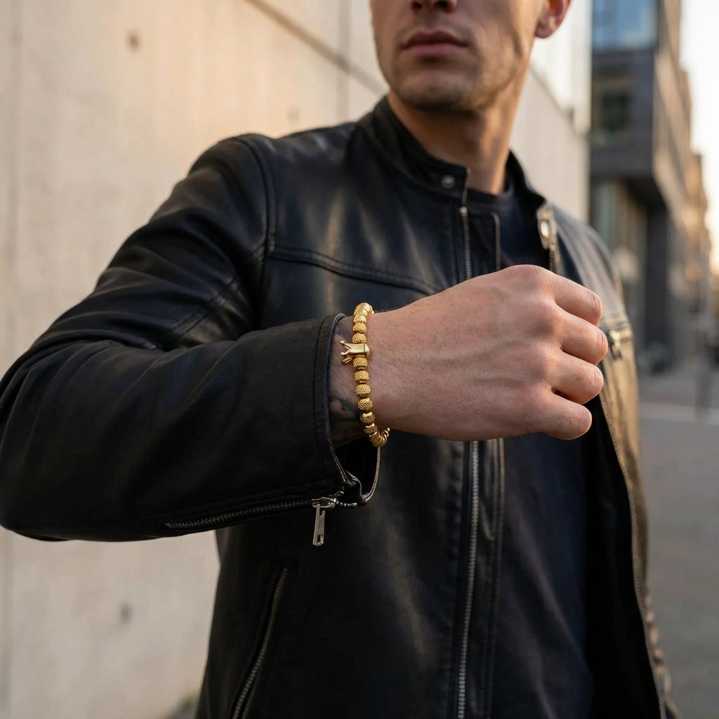 STAVR Urban — Crown Bracelet — 18K Gold