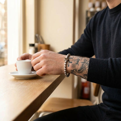 STAVR Cafe — Crown Bracelet — Silver