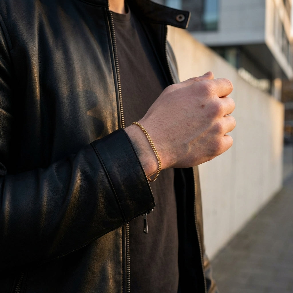 STAVR Urban — Cuban Link 2MM Bracelet — 18K Gold