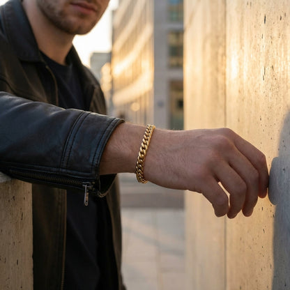 STAVR Urban — Cuban Link 5MM Bracelet — 18K Gold
