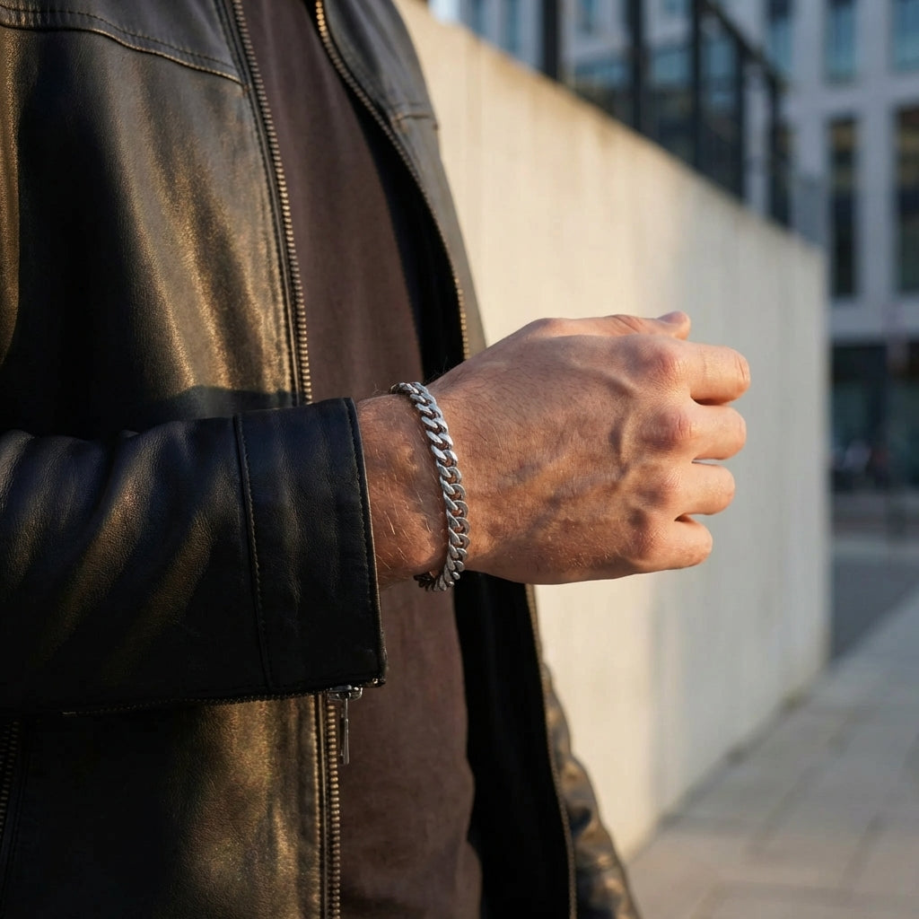STAVR Urban — Cuban Link 5MM Bracelet — Silver