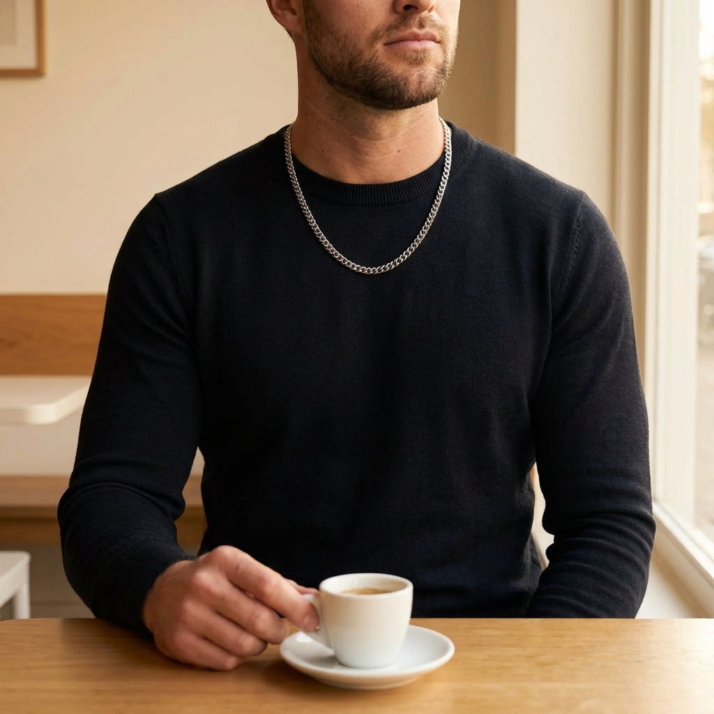 STAVR Cafe — Cuban Link 5MM Chain — Silver