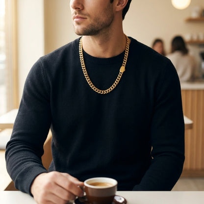 STAVR cafe — Cuban Link 8MM Chain — 18K Gold