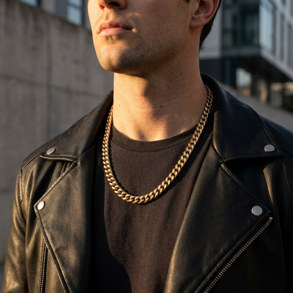 STAVR urban — Cuban Link 8MM Chain — 18K Gold