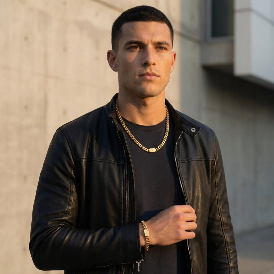 STAVR Urban — Cuban Link 8MM Set — 18K Gold