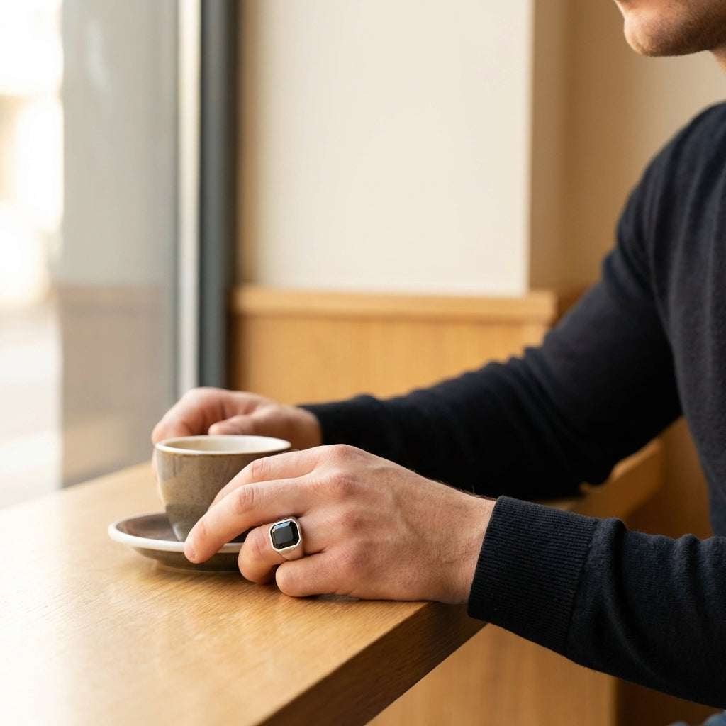 STAVR Cafe — Eclipse Ring — Silver