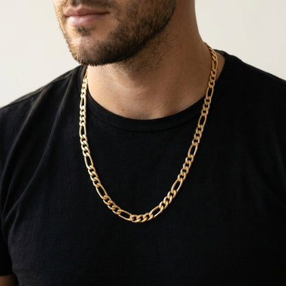 STAVR onmodel — Figaro 5MM Chain — 18K Gold