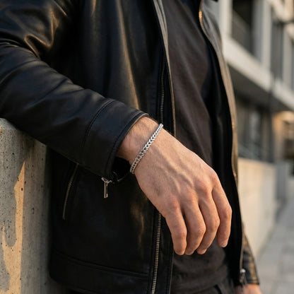 STAVR Urban — Franco 3MM Bracelet — Silver
