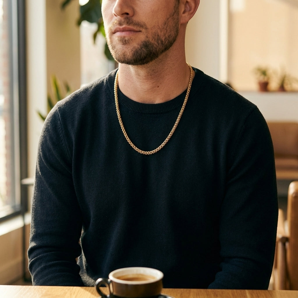 STAVR cafe — Franco 5MM Chain — 18K Gold