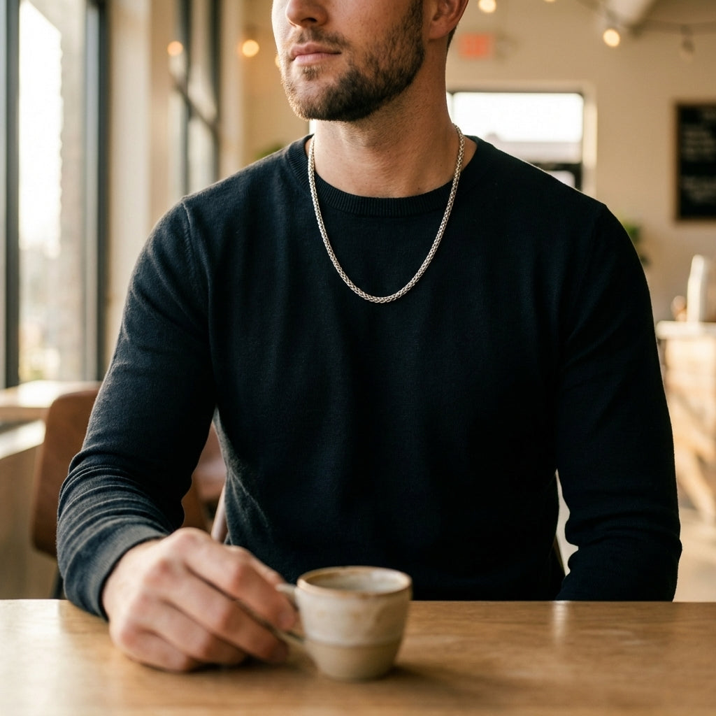 STAVR Cafe — Franco 5MM Chain — Silver