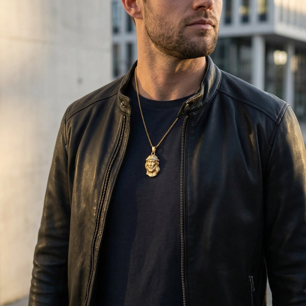 STAVR Urban — Jesus Piece Iced Pendant — 18K Gold
