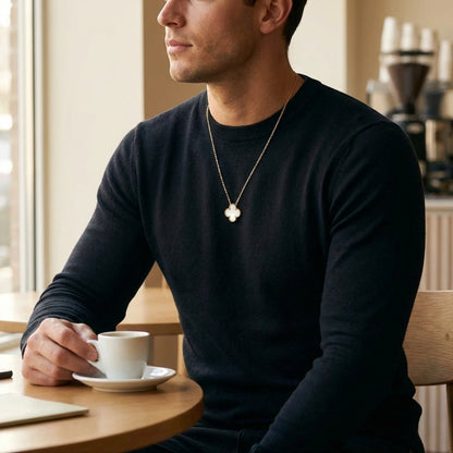 STAVR Cafe — Lucky Charm Pendant — 18K Gold