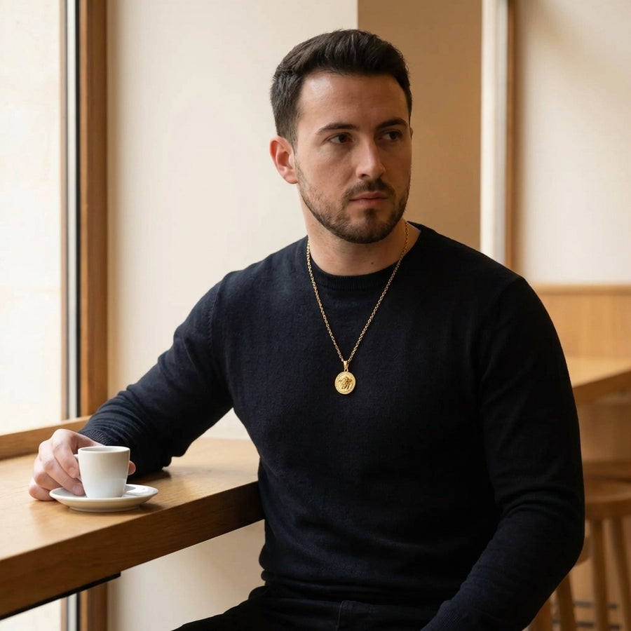 STAVR Cafe — Medusa Pendant — 18K Gold