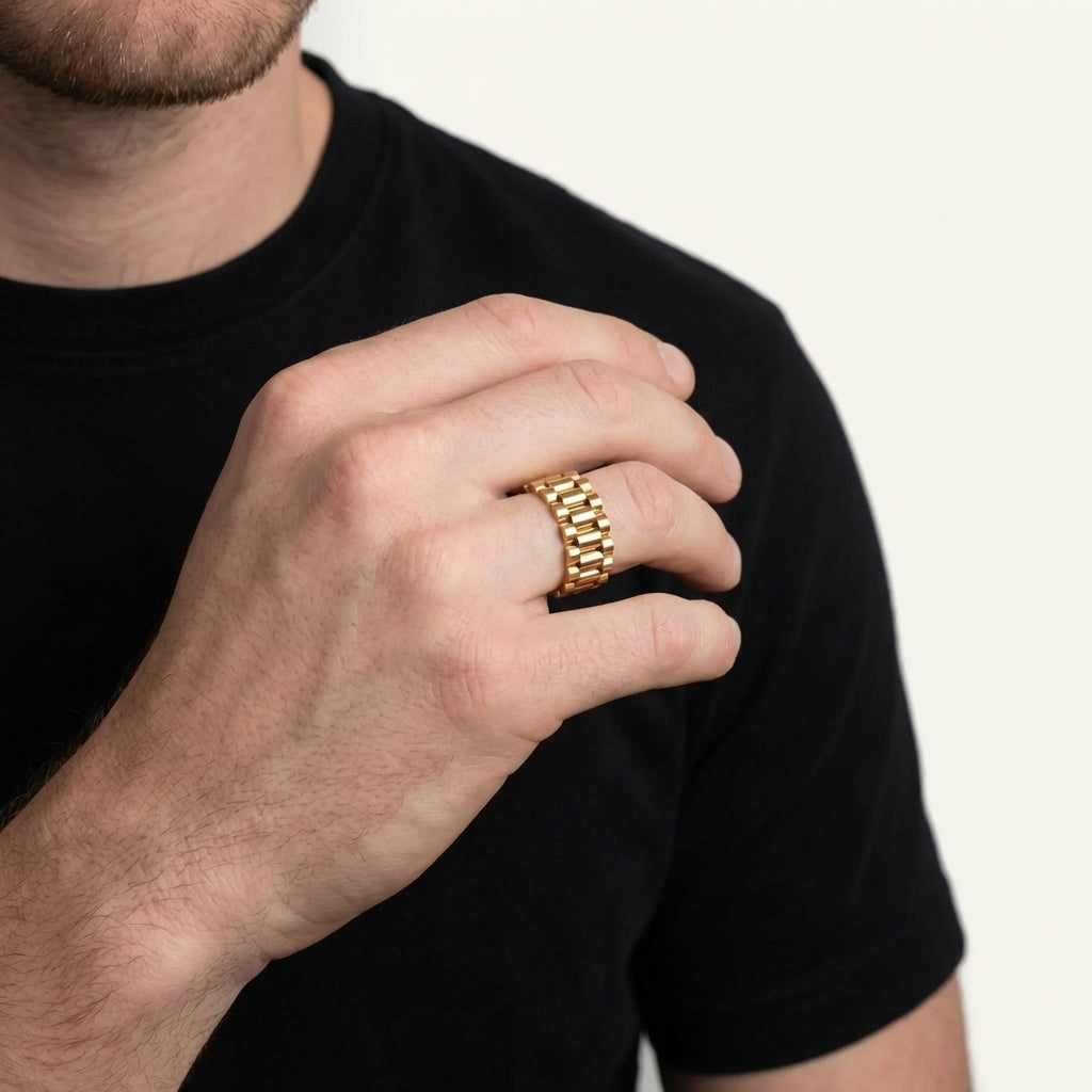 STAVR Onmodel — Presidential Ring — 18K Gold