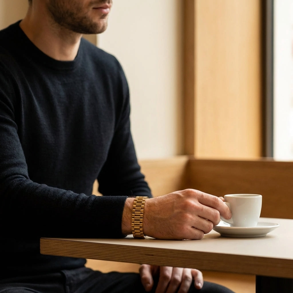 STAVR Cafe — Rolex 15MM Bracelet — 18K Gold