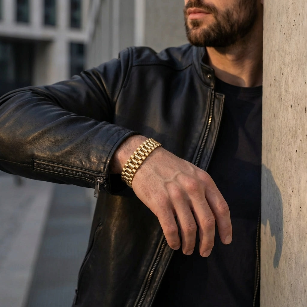 STAVR Urban — Rolex 15MM Bracelet — 18K Gold