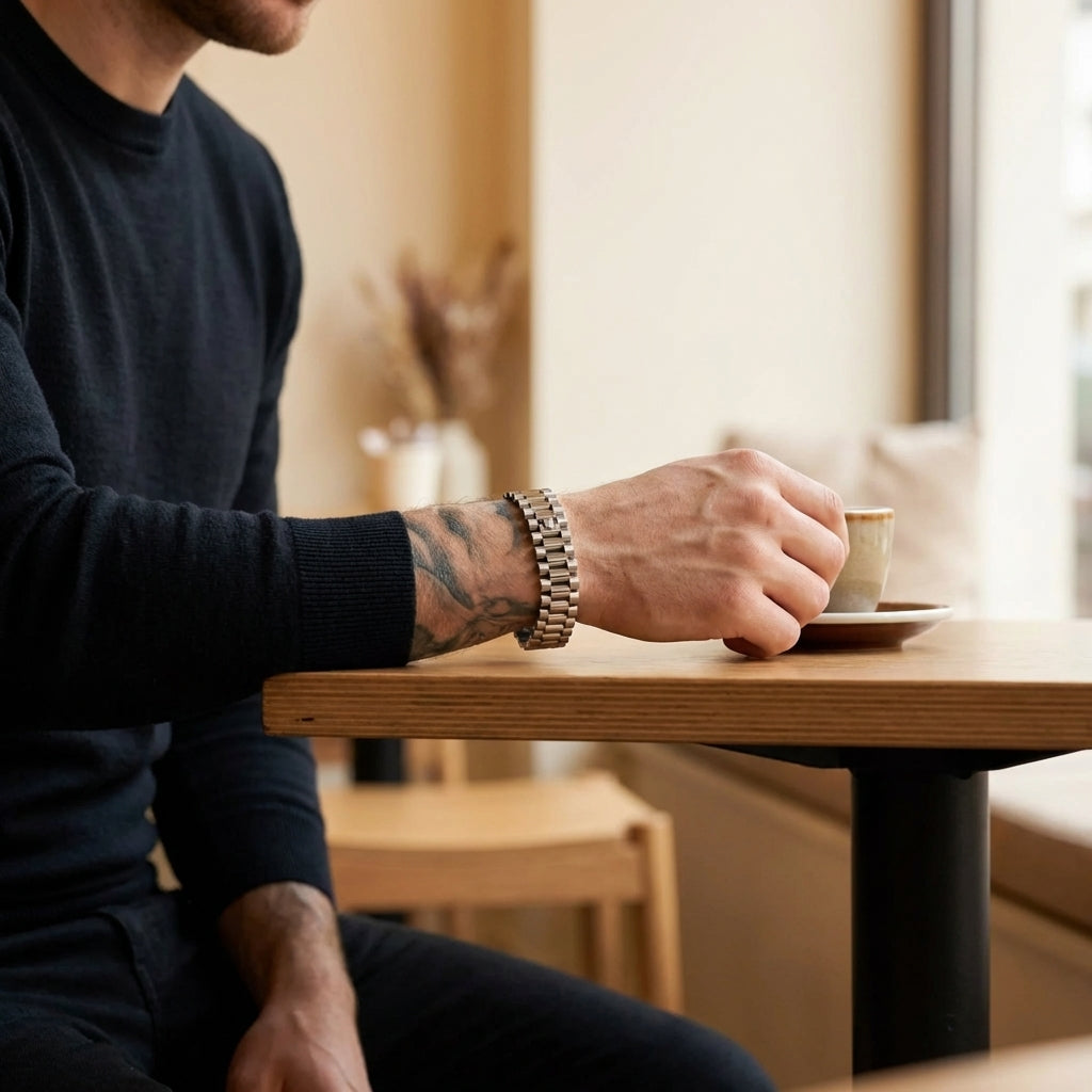 STAVR Cafe — Rolex 15MM Bracelet — Silver