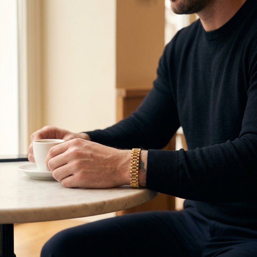STAVR Cafe — Rolex Bracelet — 18K Gold