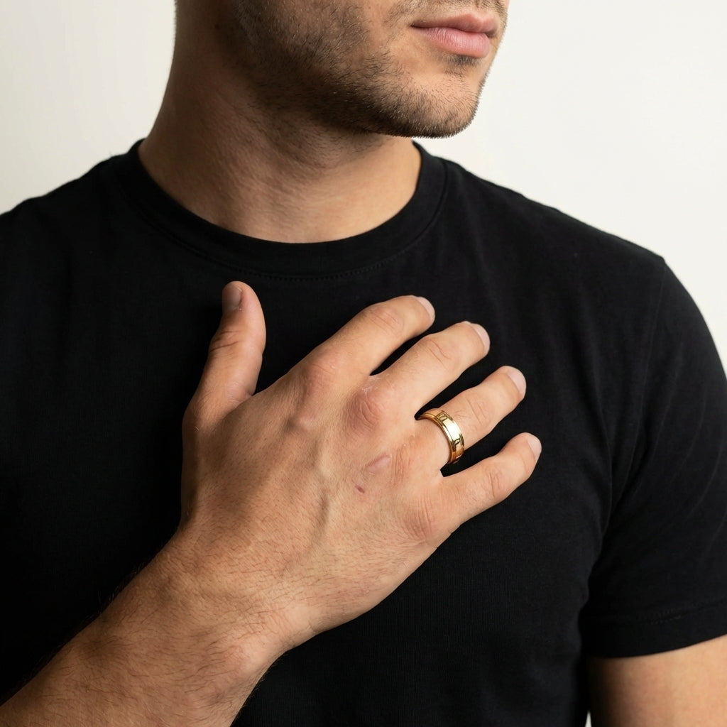 STAVR Onmodel — Rome Ring — 18K Gold