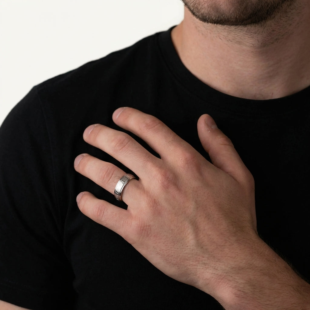 STAVR Onmodel — Rome Ring — Silver
