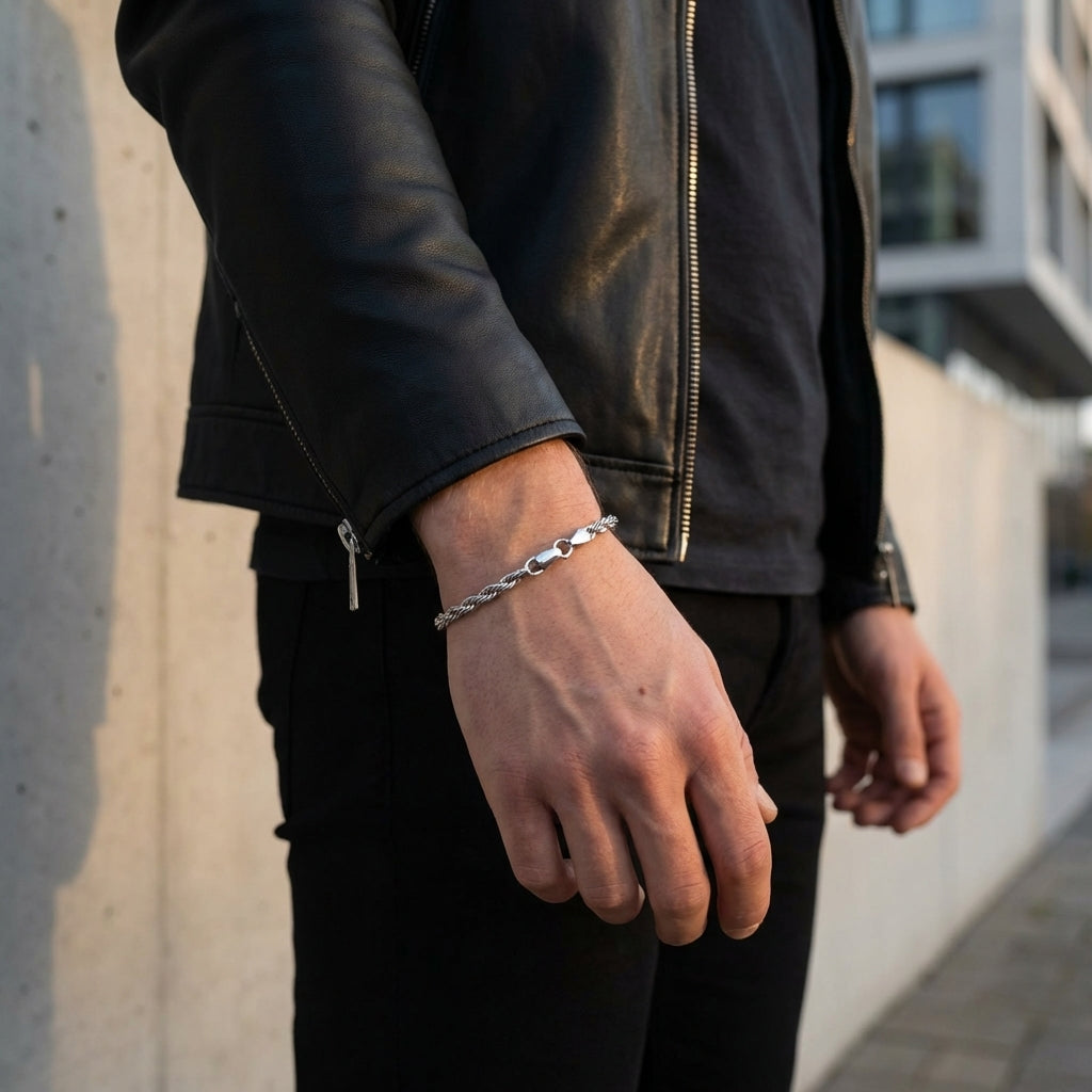 STAVR Urban — Rope 3MM Bracelet — Silver