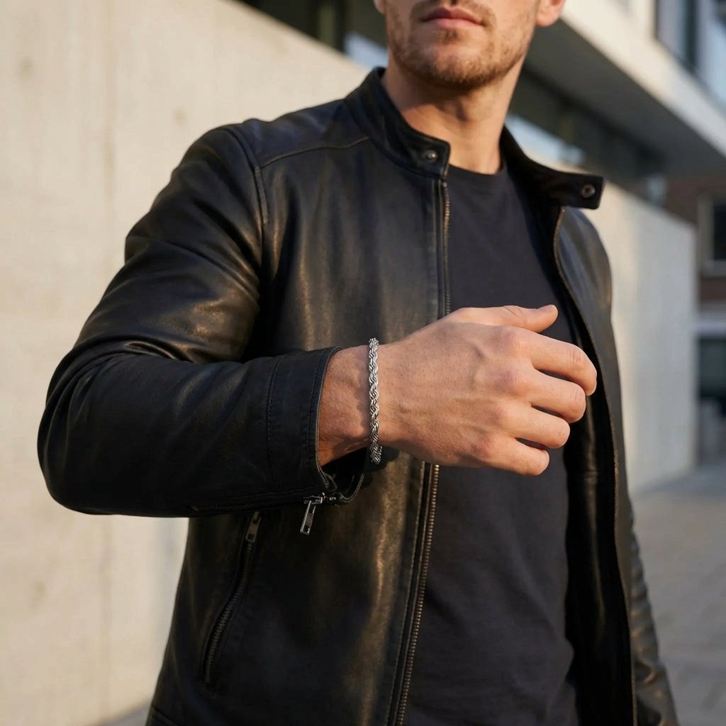 STAVR Urban — Rope 5MM Bracelet — Silver