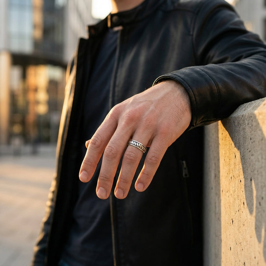 STAVR Urban — Rope Ring — Silver