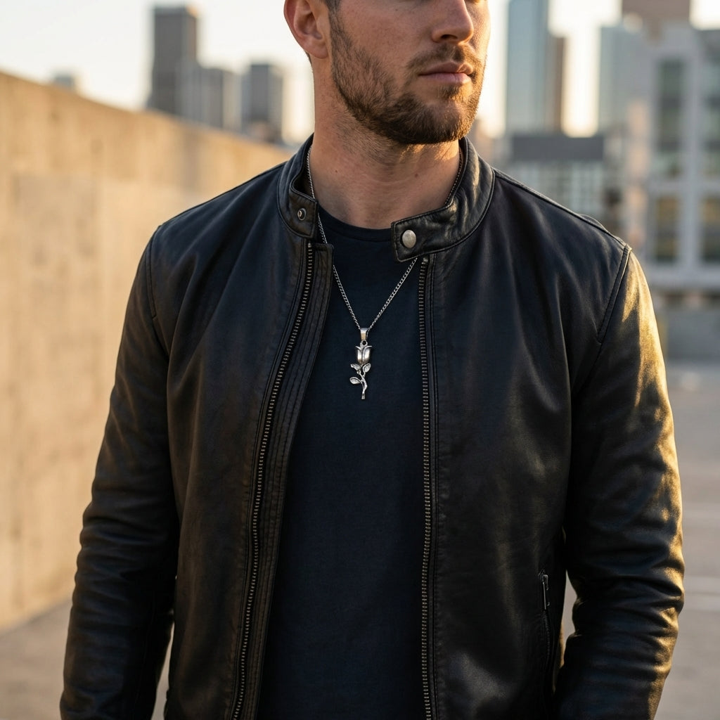 STAVR Urban — Rose Pendant — Silver