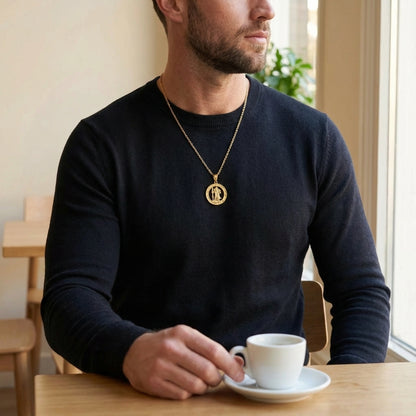 STAVR Cafe — Saint Christopher Pendant — 18K Gold