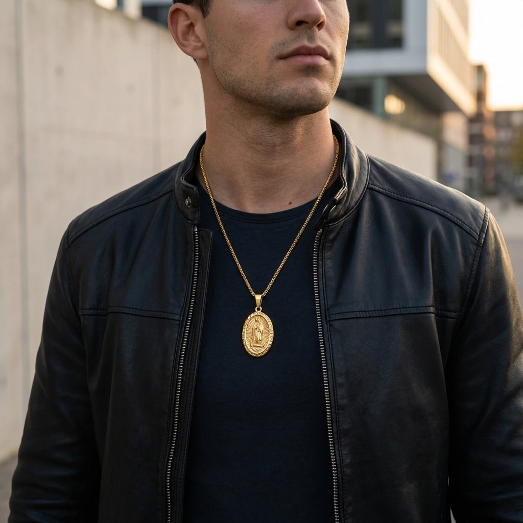 STAVR Urban — Virgin Mary Pendant — 18K Gold