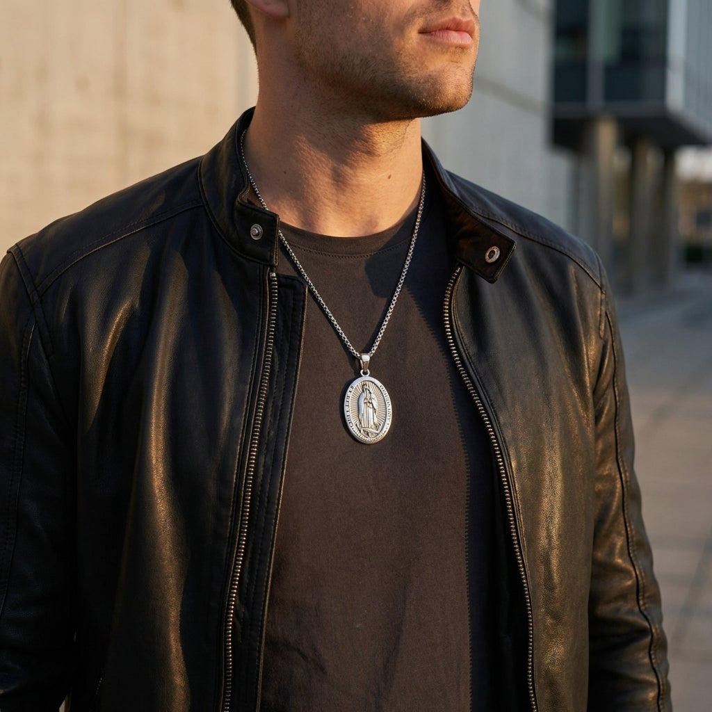STAVR Urban — Virgin Mary Pendant — Silver