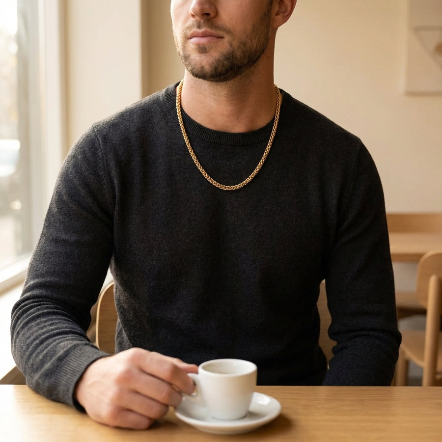 STAVR Cafe — Wheat 5MM Chain — 18K Gold