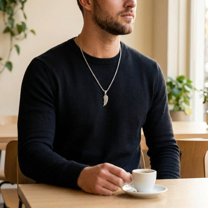 STAVR Cafe — Wing Mini Pendant — Silver