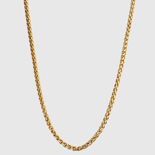 Wheat 5MM Men's Chain — 18K Gold