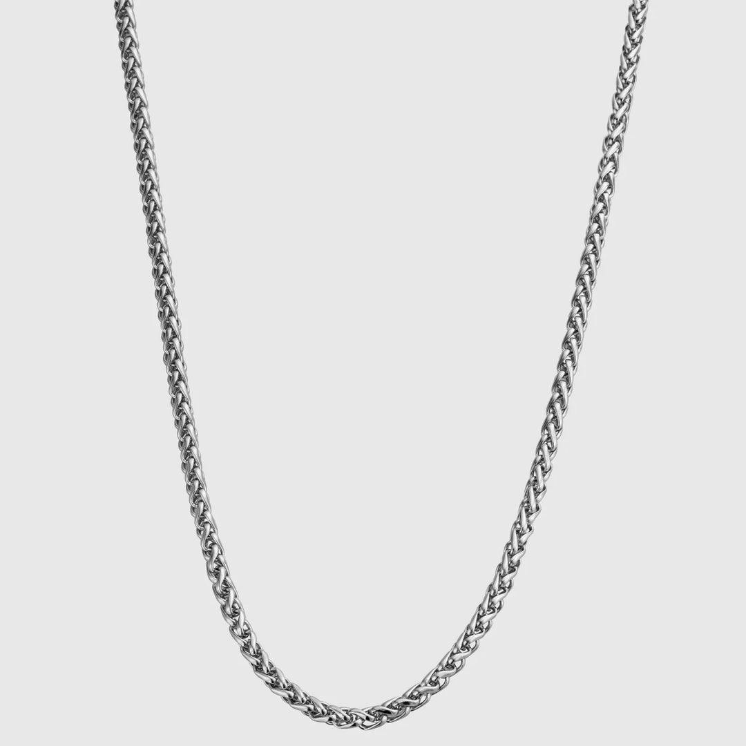 Wheat 5MM Men's Chain — Silver