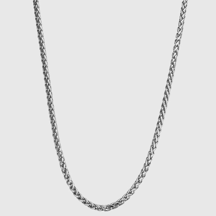 Wheat 5MM Men's Chain — Silver