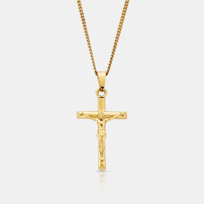 Cross Mini Pendant — 18K Gold