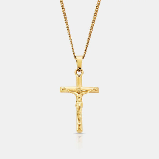 Cross Mini Pendant — 18K Gold