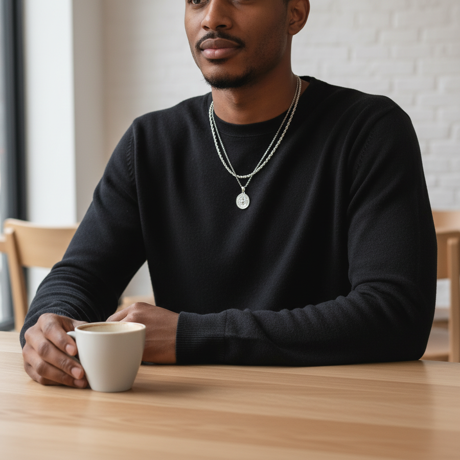 STAVR Lifestyle Café — Compass × Rope Set Silver