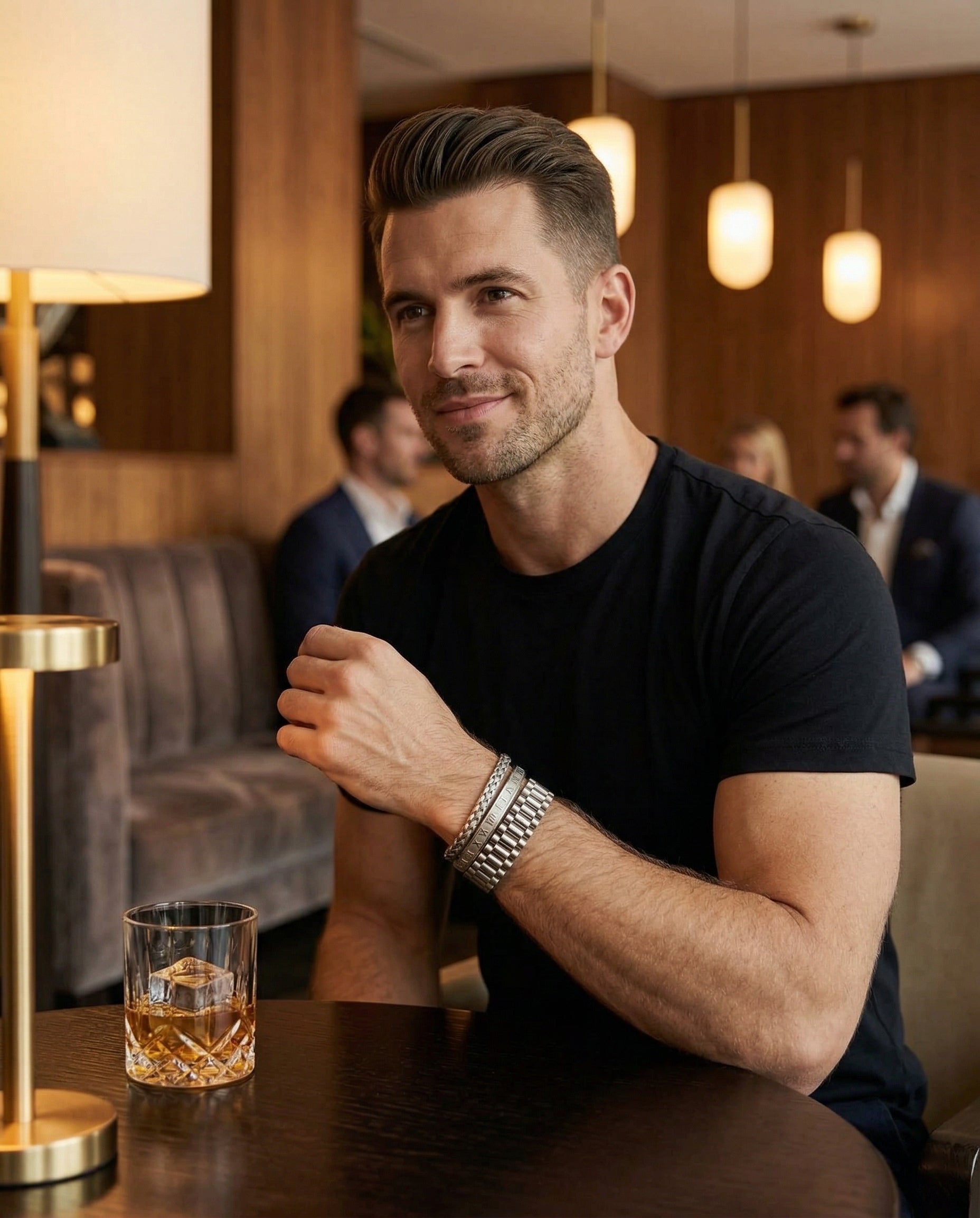 Presidential Set — Silver lifestyle photo - editorial mens jewelry