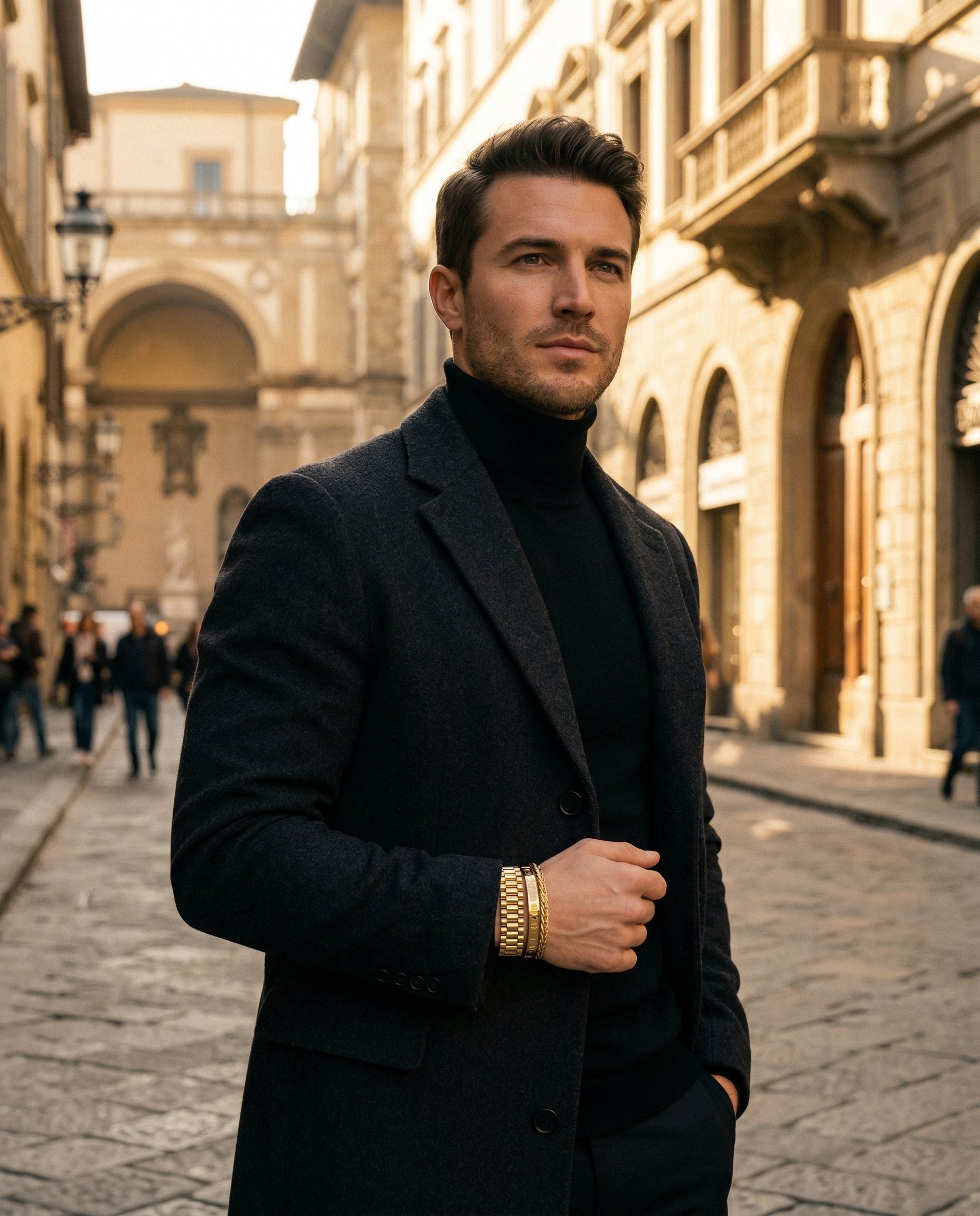 Presidential Set — 18K Gold lifestyle photo - premium masculine style