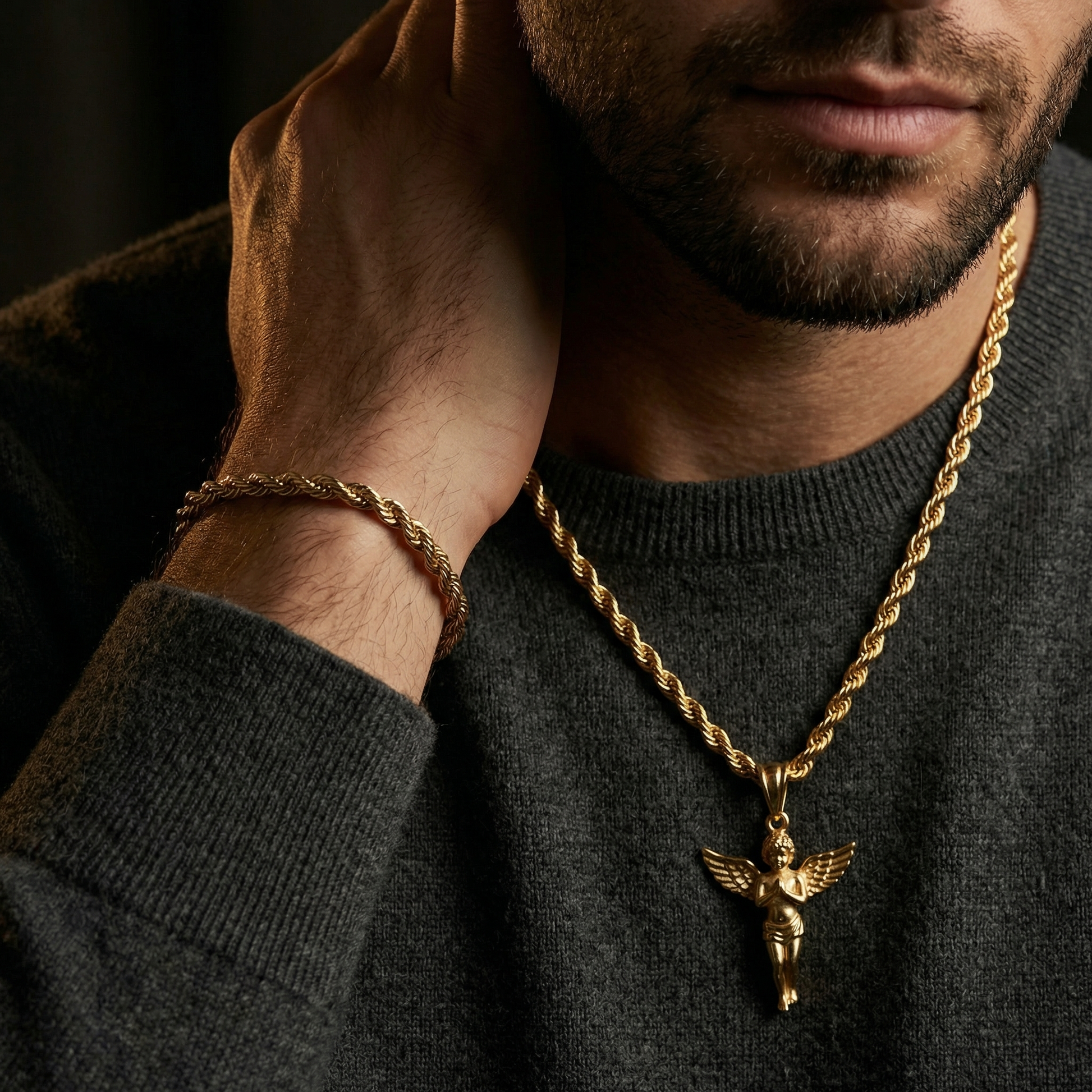 Angel Gift Set 18K Gold - STAVR Detail