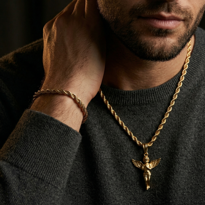 Angel Gift Set 18K Gold - STAVR Detail